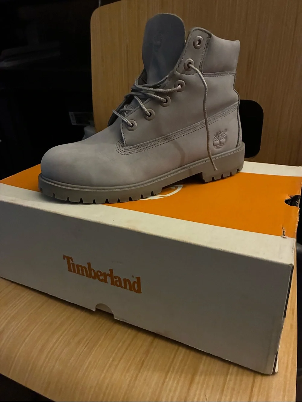 Timberland Waterproof Boot - Tan Interior with Light Gray Collar